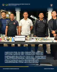 Rutan Kelas IIB Ternate Gelar Penggeledahan Malam, Perkuat Keamanan dan Ketertiban