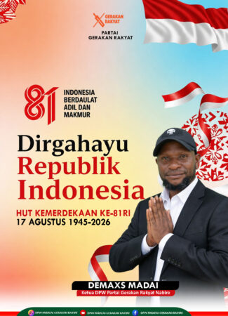 Demax Madai Sampaikan Ucapan Dirgahayu Republik Indonesia ke-81